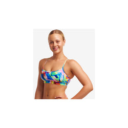 Funkita Swim Crop Bikini Top Hazy Daze