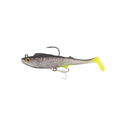 Berkley 2022 Shimma Pro Rig 4.5” Rigged Soft Plastic Fishing Lure Silver Chartreuse