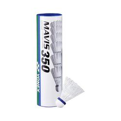 Yonex Mavis 350 Nylon Badminton Shuttlecocks Middle Blue White White