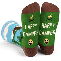 Lavley Assorted Novelty Socks Happy Camper