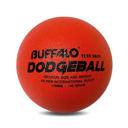 Buffalo Sports Dodgem Ball Tuff Skin Coated Foam Ball 178mm Red