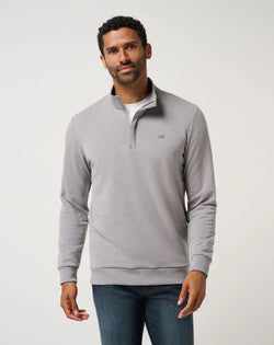 Travis Mathew Cloud Quarter Zip 2.0 - Heather Medium Grey XL