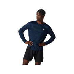 Asics Men's Silver Long Sleeve Shirt Medium French Blue