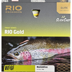 Rio Gold WF6F Moss/Gold/Gray Trout Line