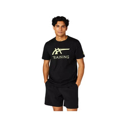 Asics Stripe Logo Graphic Tee Black