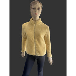 Caroline Morgan High Neck Fleece Jacket Butter