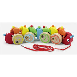 Viga Wooden Pull-Along Caterpillar