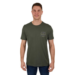 Bullzye Men's Dino Short Sleeve Tee Green 2XL
