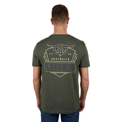 Bullzye Men's Dino Short Sleeve Tee Green