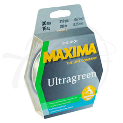 Maxima One Shot Monofilament Fishing Line 300 metres Ultra Green 15lb