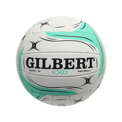 Gilbert Exo Netball SIZE 5 White Green