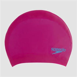 Speedo Junior Long Hair Cap BEGONIA PINK