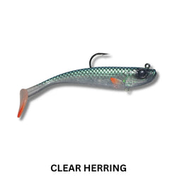 Profishent Vixen Shad 150mm Rigged Soft Plastic CH Clear Herring