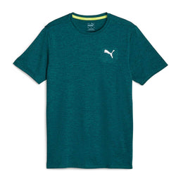 Puma Run Favorite Heather Short Sleeve Tee Men's Ocean Tropic Medium