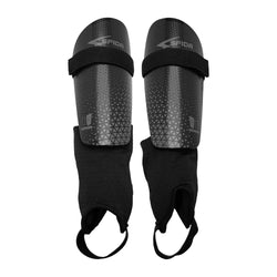 Sfida Shin Guard with Ankle Sock Black Grey L