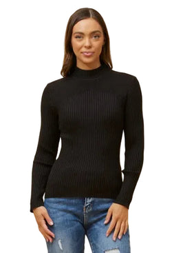 Caroline Morgan Polo Neck Ribbed Long Sleeve Knit 16