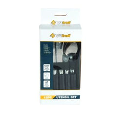 Oztrail 12 Piece Stainless Steel Utensil Set