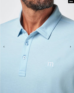 Travis Mathew The Heater Polo - Heater Dream Blue XL
