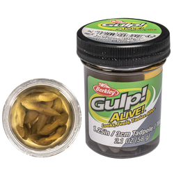 Berkley Gulp Alive 1.25" Smoke Tadpole Soft Plastic Fishing Lure