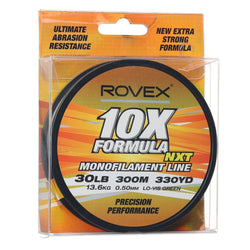 Rovex 10x Formula Monofilament Fishing Line 300m Green 30lb