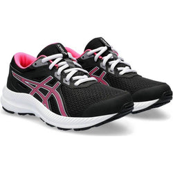 Asics Contend 8 Grade School Running Shoe Black/ Hot Pink