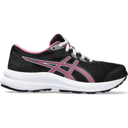 Asics Contend 8 Grade School Running Shoe Black/ Hot Pink US 7