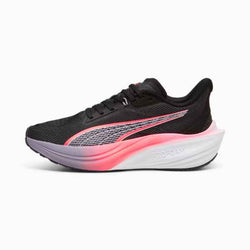Puma Unisex Darter Pro Running Shoe- Black/Sunset US 10