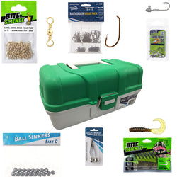 Jarvis Walker 2 Tray Tackle Box Kit Promo 250pc Green