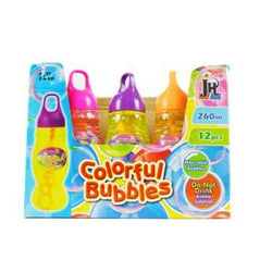 Colourful Bubble Mix 260ml with wand assorted