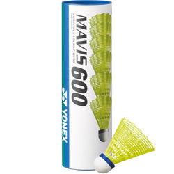 Yonex Mavis 600 Fast 6 pack Tube Shuttlecocks Yellow