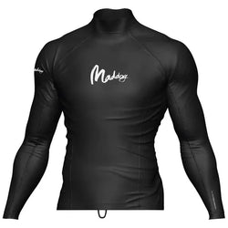 Maddog Long Sleeve Rash Top Black 2XL