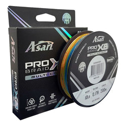 Asari Pro Braid USA Multi- Coloured 30lb 200 Metres