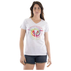 Bullzye Tripped Short Sleeve Tee Women 18
