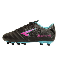 Sfida Junior Prism Football Boot Black Aqua Pink