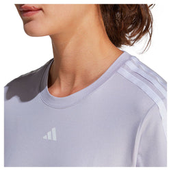 Adidas Women's Essential Training 3 Stripe Tee