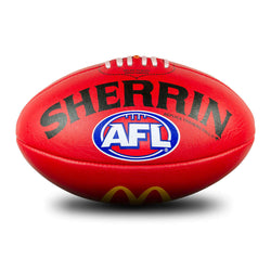 Sherrin AFL Replica Training Ball McDonalds SIZE 5 RED