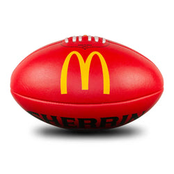 Sherrin AFL Replica Training Ball McDonalds SIZE 4 RED