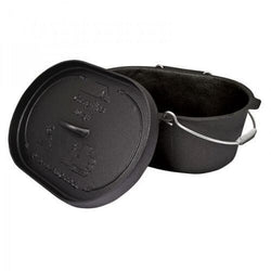 Campfire Oval Dutch Oven Pre-Seasoned 10qt