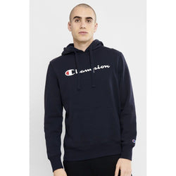 Champion Men's Script Hoodie M Navy