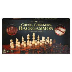 Classic Game Chess & Checkers Backgammon
