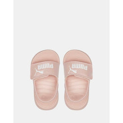 Puma Girl's Popcat 20 Infants Backstrap Slide Rose Quartz White