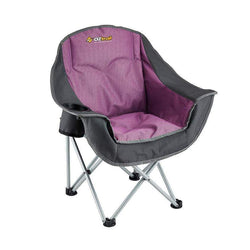 Oztrail Moon Chair Junior With Arms Purple