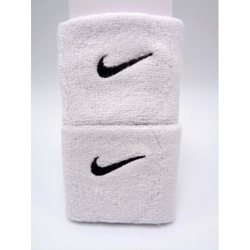 Nike Swoosh Wristbands White Black