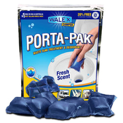 Walex Porta-Pak Express Toilet Chemical Pack 15 Sachets Fresh Scent