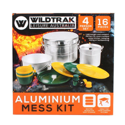 Wildtrak 4 Person Mess Kit 16 Piece